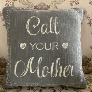 Pottery Barn Call Your Mother Pillow
